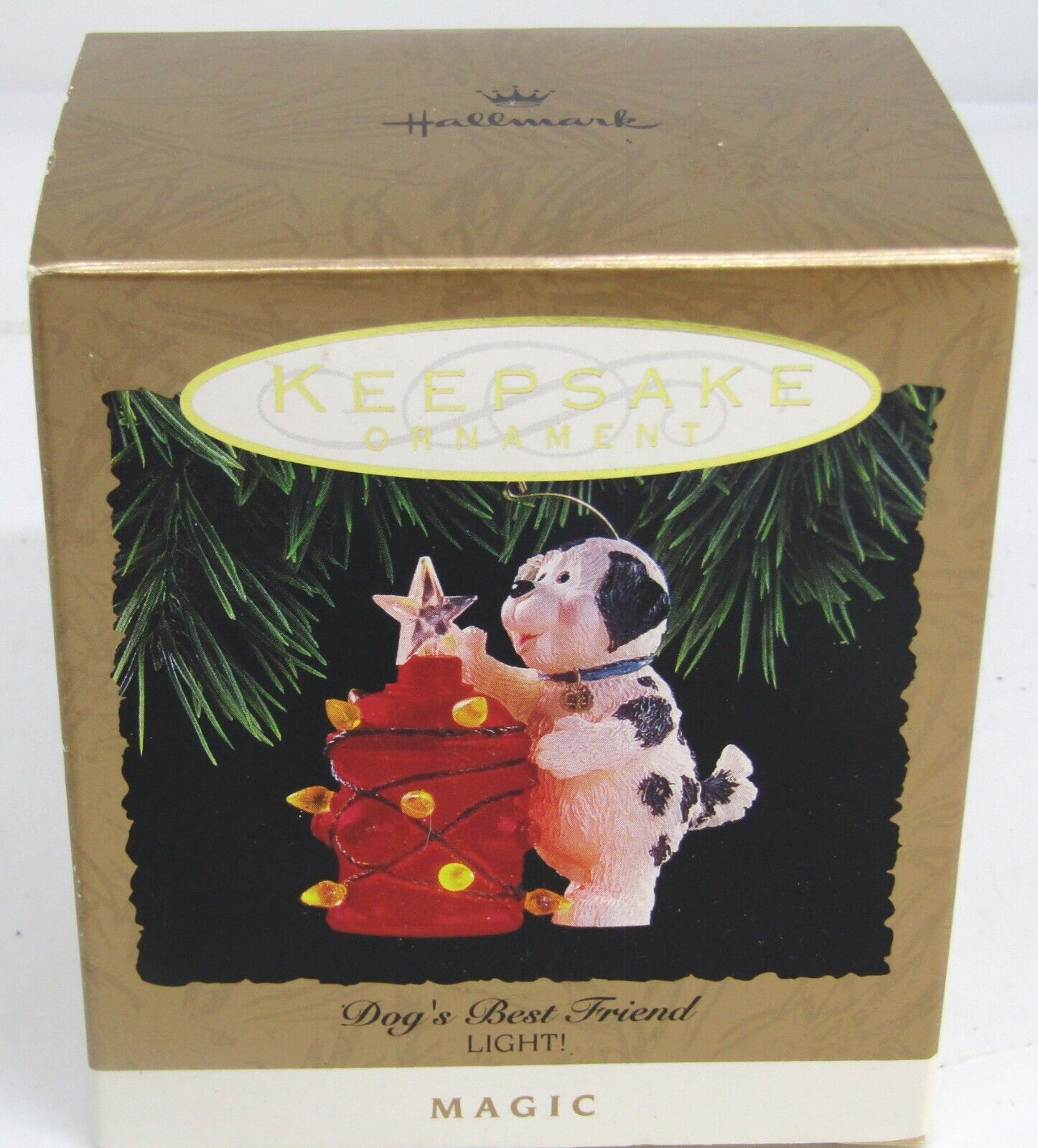 Hallmark Keepsake Ornament Dog\'s Best Friend - Light and Magic Ornament - 1993