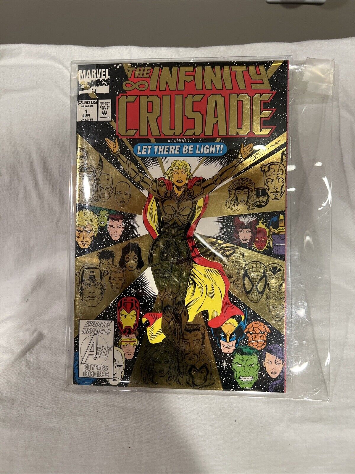 The Infinity Crusade #1, (1993), VF/NM, Marvel, unread, signed by Ron Lim
