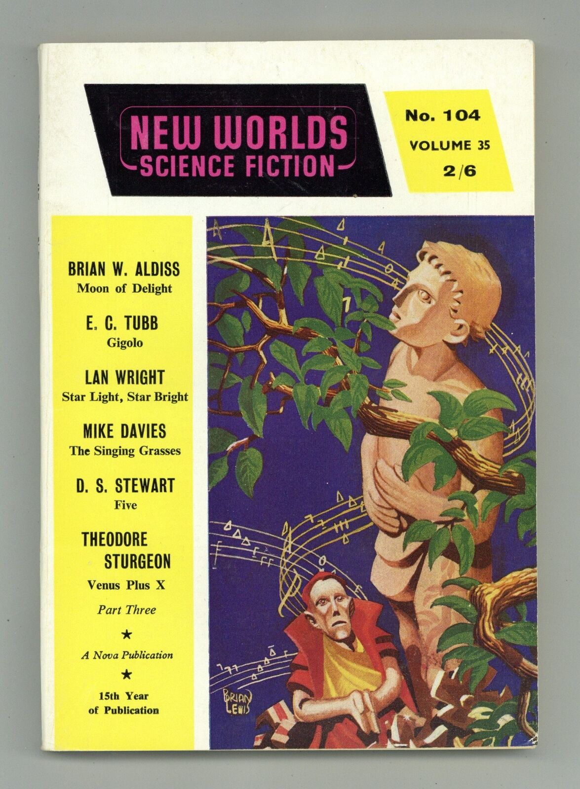 New Worlds Science Fiction Vol. 35 #104 VG- 3.5 1961 Low Grade