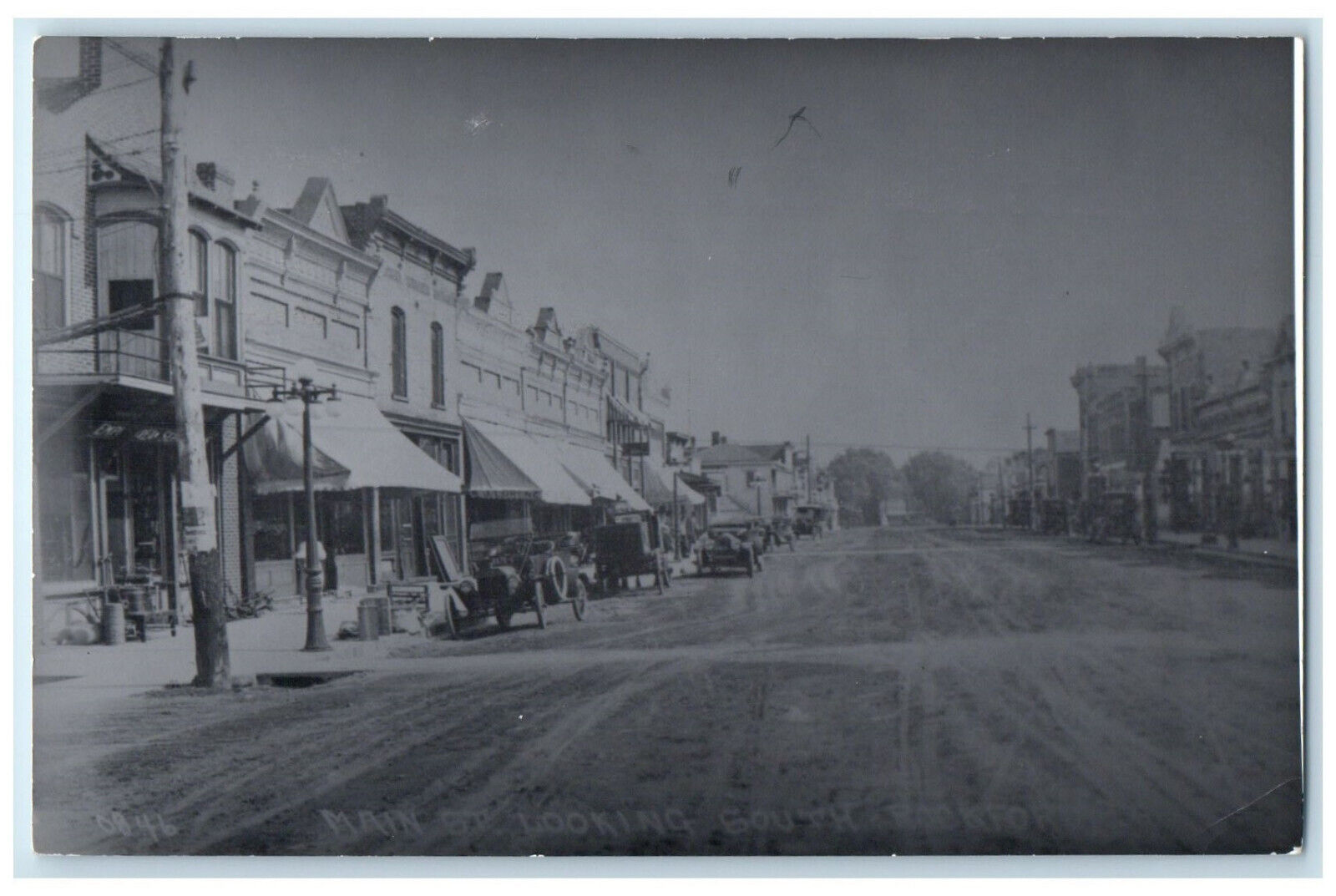 c1940's Main Street Looking South Rockford Iowa IA Vintage Unposted Postcard