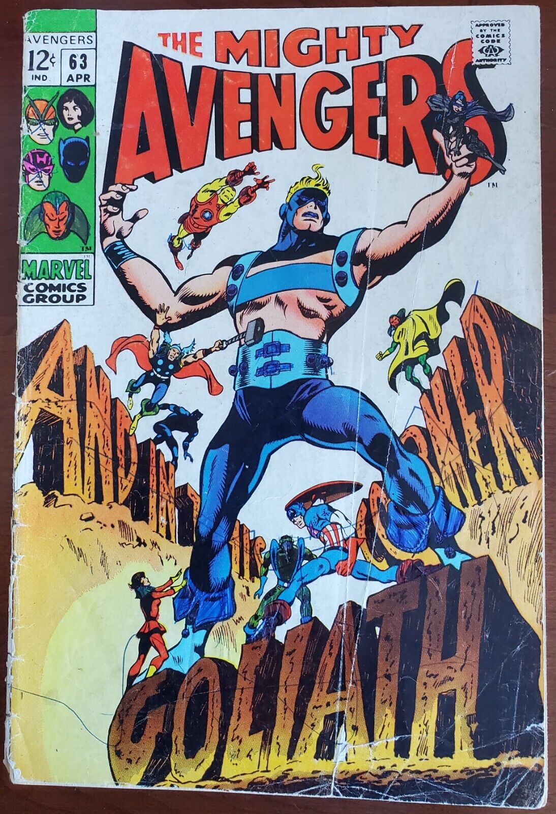 Avengers #63 Poor 0.5 (Marvel 1969) ~ Black Widow✨