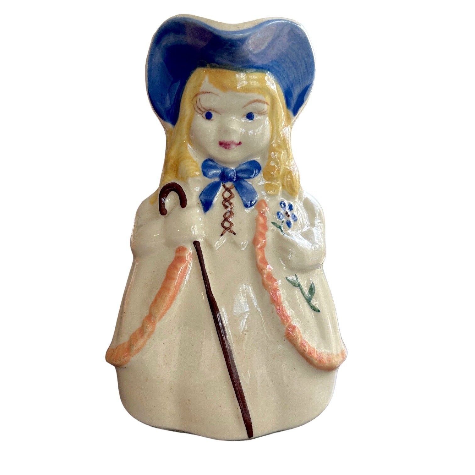 Shawnee Pitcher Pottery Patented Little Bo Peep Made In USA 1940s Vintage Signed