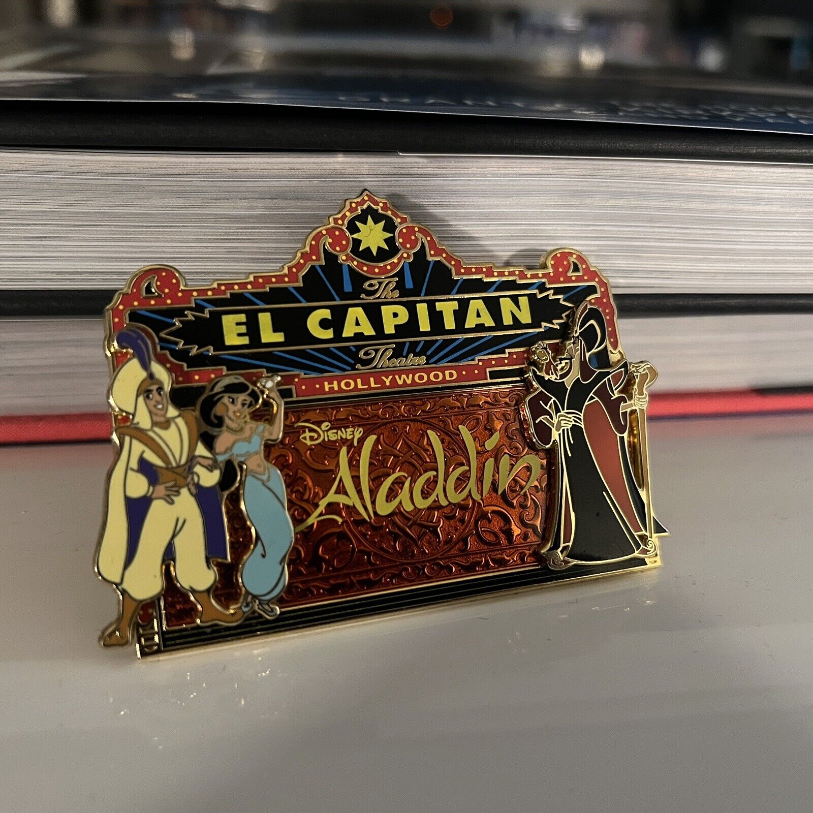 Disney ALADDIN El Capitan Marquee Pin Jasmine Jafar LIMITED ED. 300