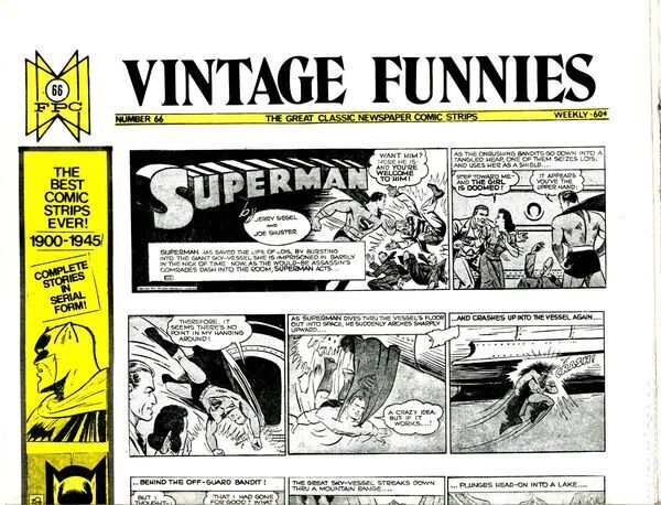 Vintage Funnies #66 VF 8.0 1974 1973 Newspaper Reprints Stock Image