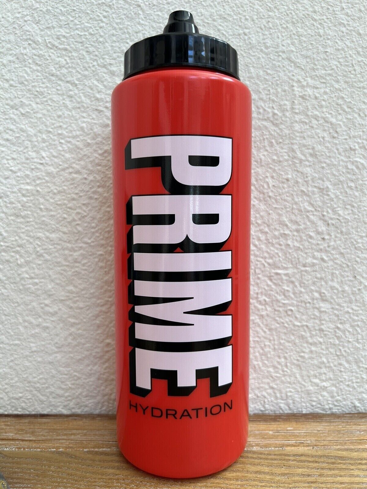 PRIME Hydration Ultra Rare OFFICIAL Promotional 32 Oz Red Water Sport Bottle