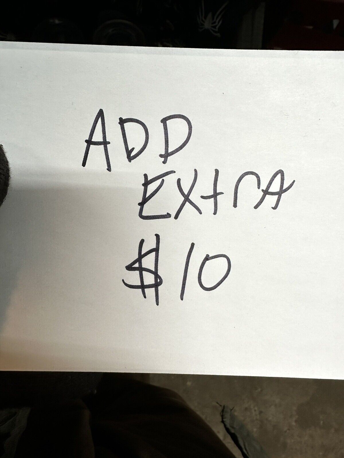 $10 Add Extra To Cost Misc Charge/ Sale