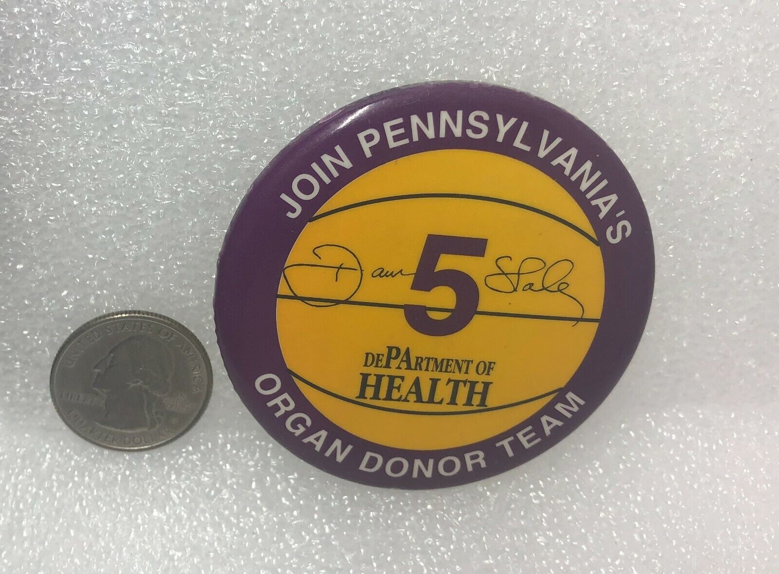 Join Pennsylvania\'s Organ Donor Team Department Of Health Pin