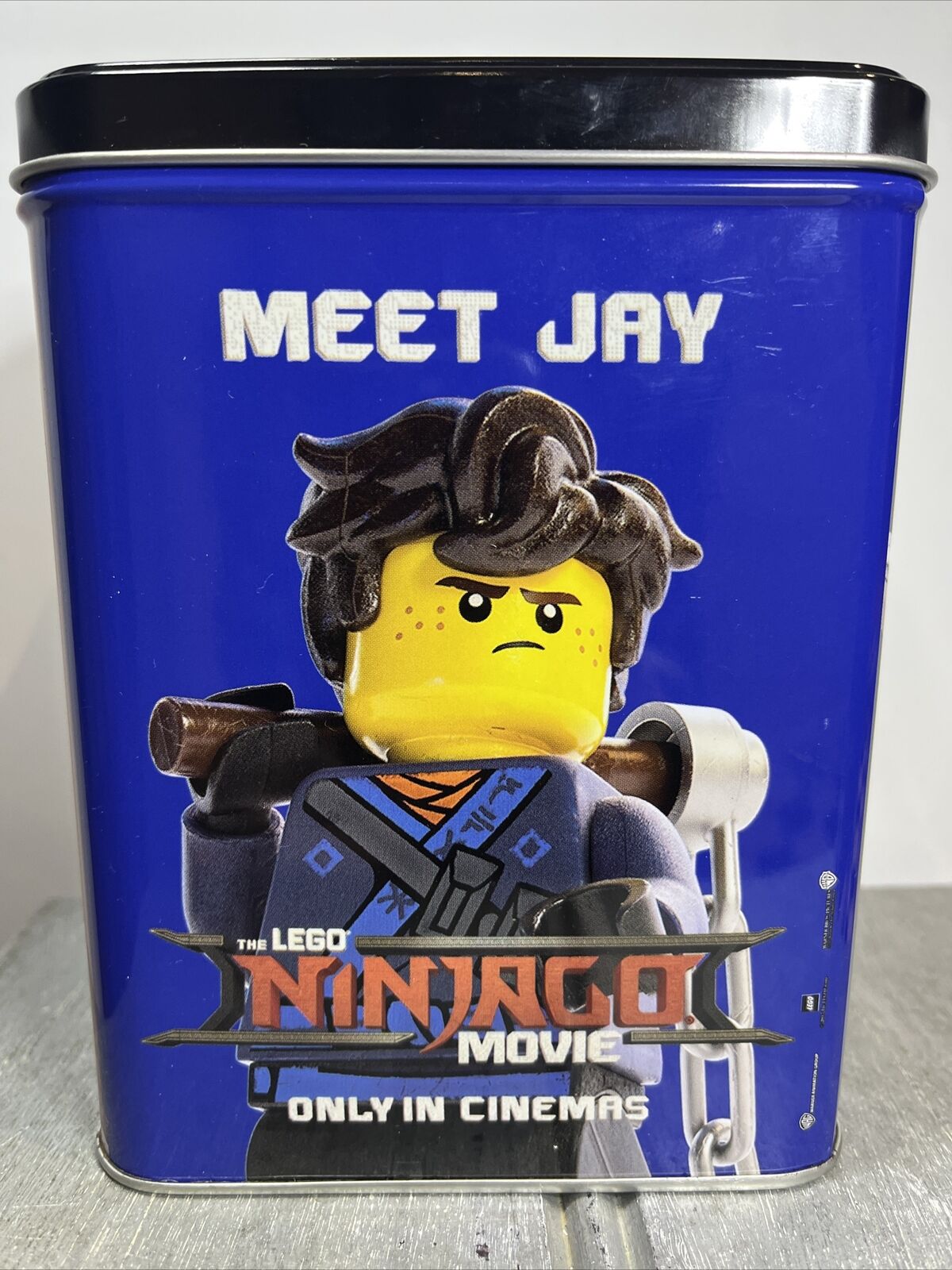 The Lego Ninjago Movie EMPTY Collectible Tin Storage Container Display Decor