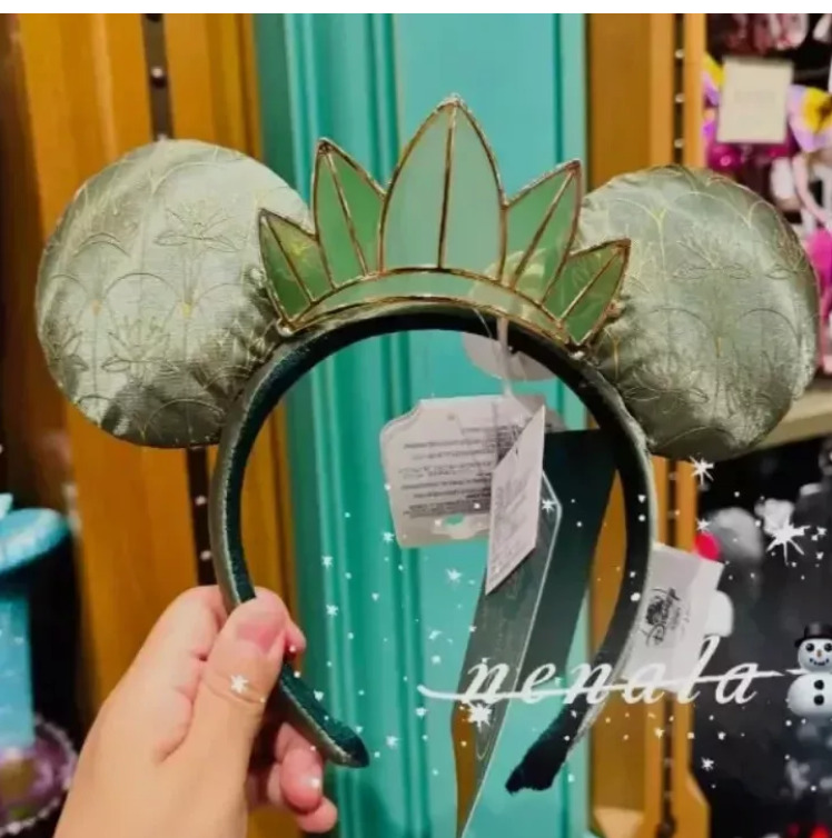 Authentic Shanghai Disney Parks Tiana Princess Ear Headband 2024  Disneyland