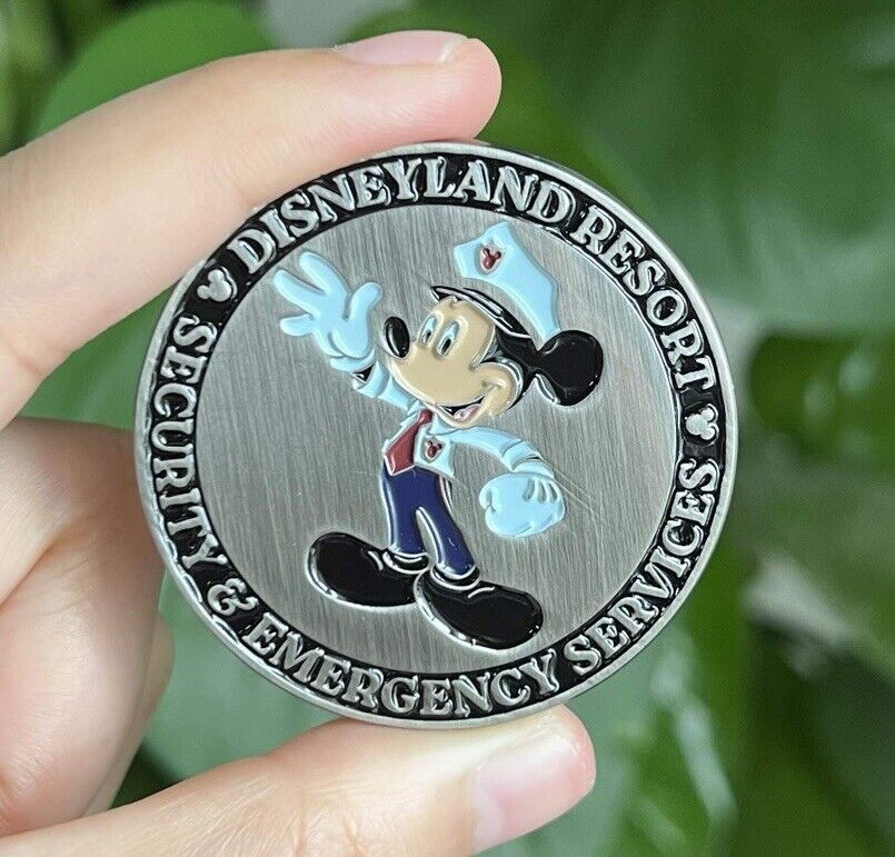 NEW Disneyland Security Challenge Coin - Security Mickey