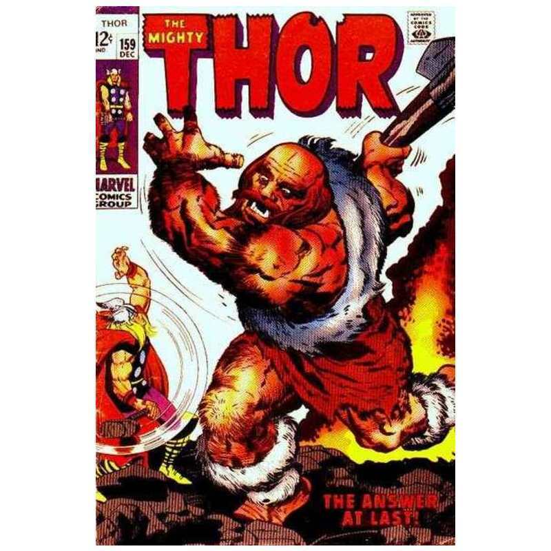 Thor (1966 series) #159 in Very Fine minus condition. Marvel comics [q&