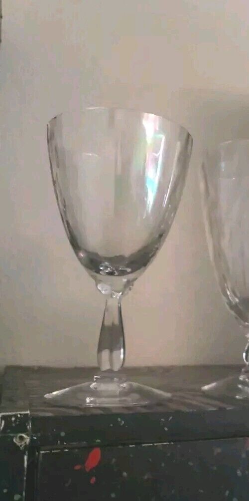 Fostoria American Glassware Iridescent Goblets 4 Medium 