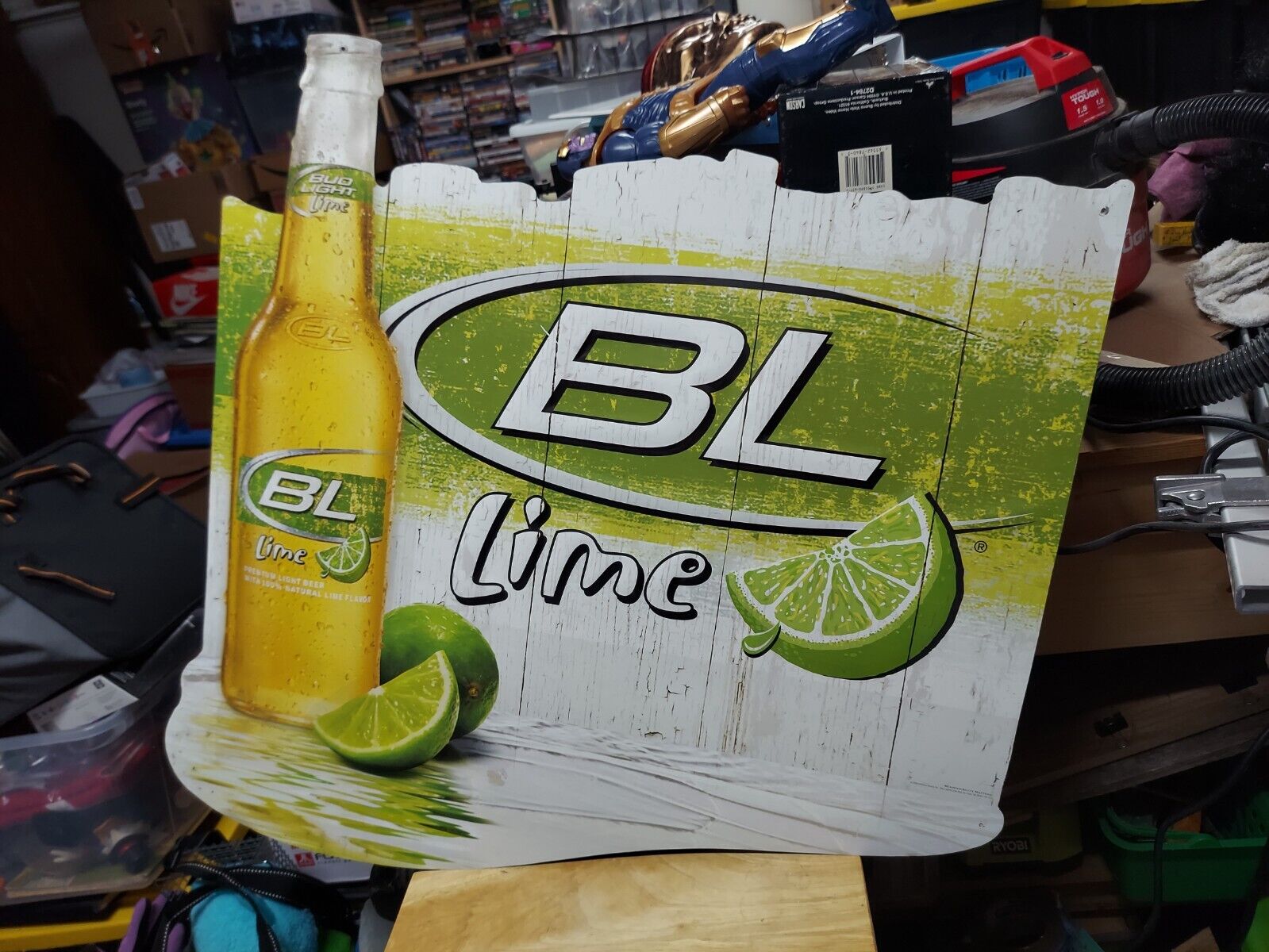BUDWEISER BUD Lime BL Beer Bar Advertising Metal Sign VINTAGE Man Cave love