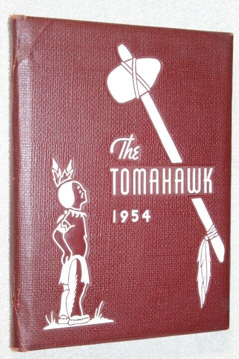 1954 Hillsboro High School Yearbook Annual Hillsboro Ohio OH - Tomahawk