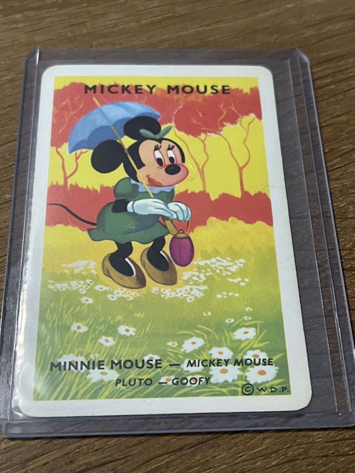 Vintage Rare French Disney 🎥 Card Game Minnie Mouse Playing Card VERY RARE