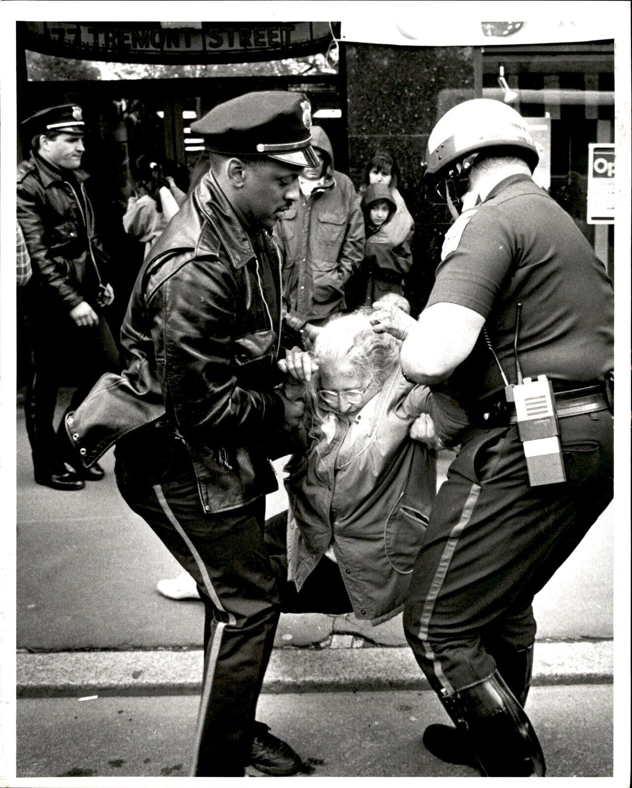 LD373 1990 Orig Robert Eng Photo OPERATION RESCUE ABORTION PROTEST ARREST BOSTON