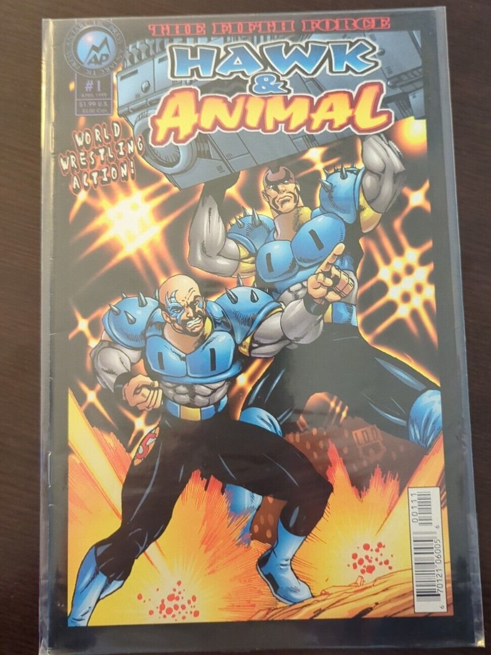 The Fifth Force: Hawk & Animal #1 ~ ANTARCTIC 1999 ~ Legion of Doom Wrestling - 