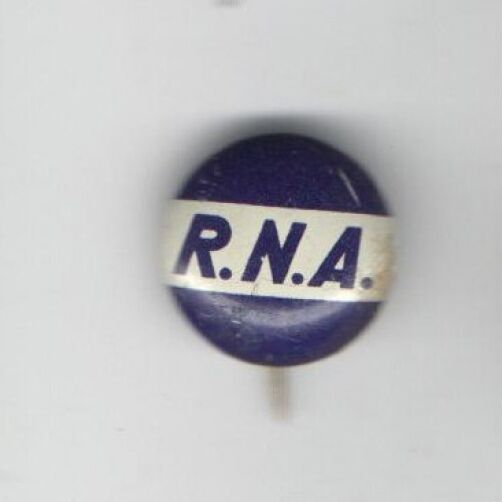 Old R.N.A. pin Royal Neighbor of America RNA Letter Initial HISTOLOGY Genetics