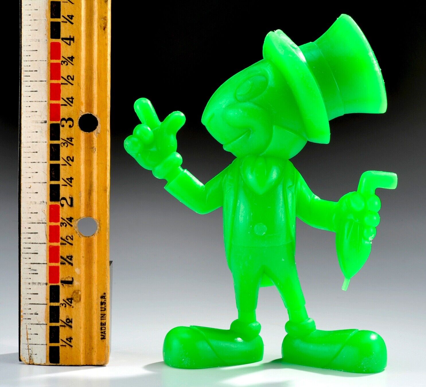 Vintage 1971 Walt Disney Productions Marx Plastic Toy Figurine JIMINY CRICKET