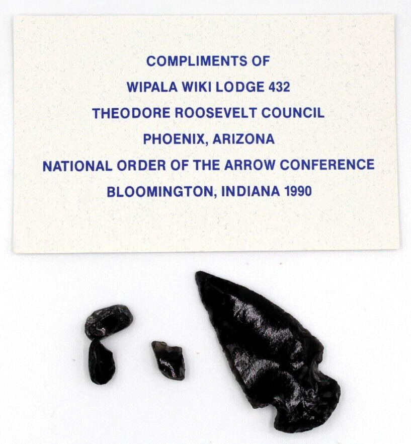 1990 NOAC Apache Tear Drops Arrowhead Wipala Wiki Lodge 432 Theodore Roosevelt
