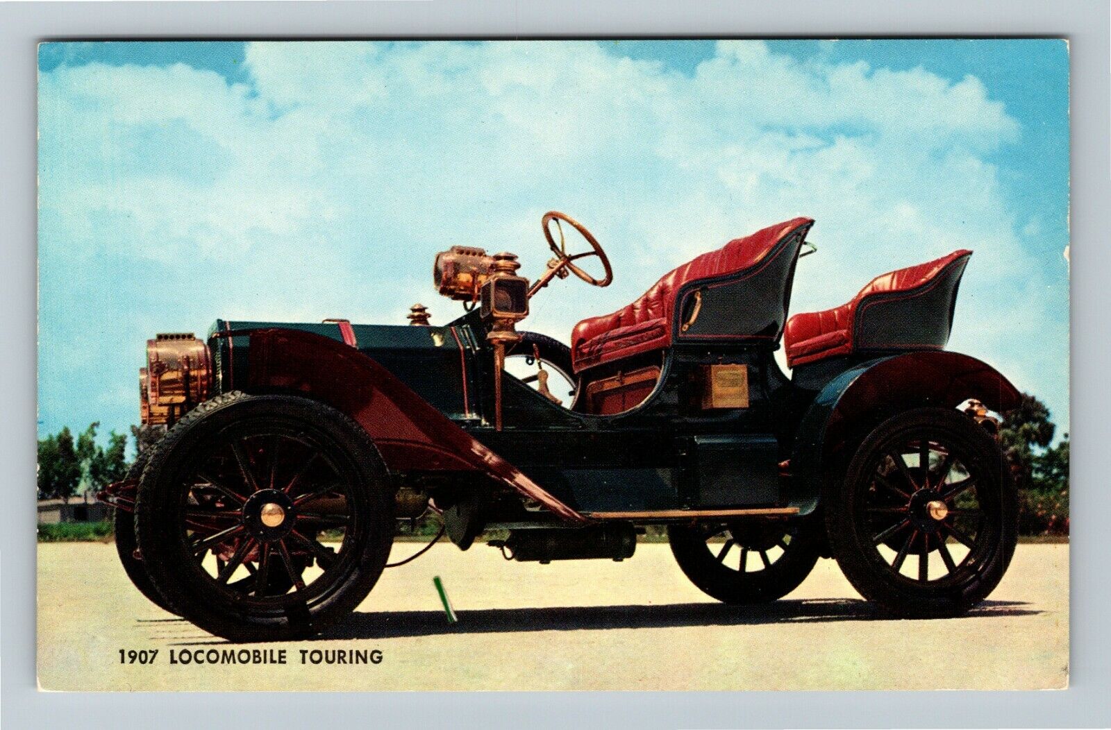1907 Locomobile Touring, Automobile Vintage Postcard