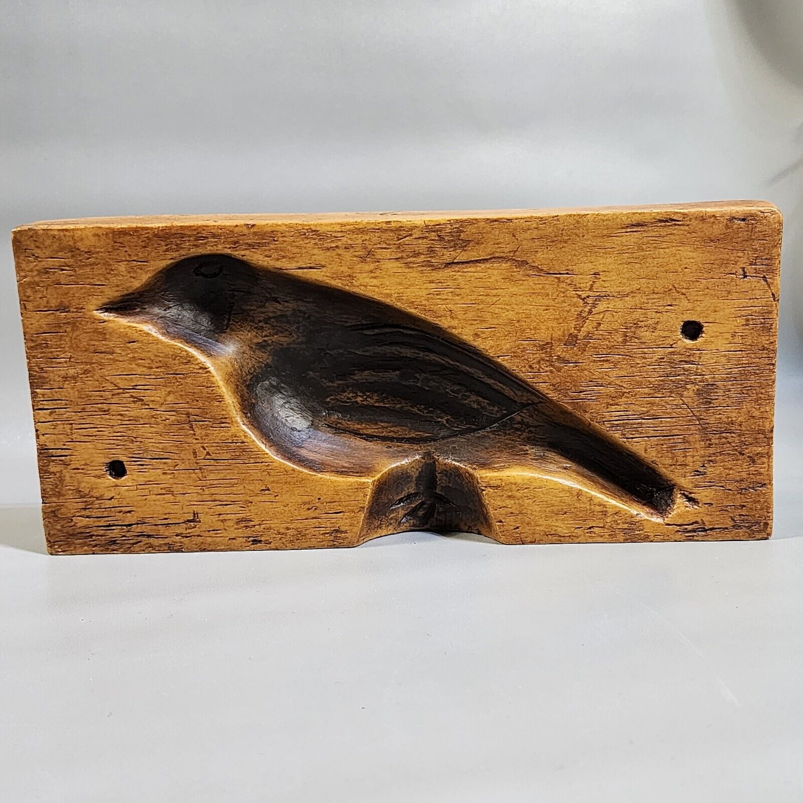 Vintage Salem Collection Treenware Bird Baking Mold Reproduction Antique Decor