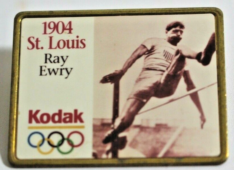 KODAK OLYMPIC PIN 1904 ST. LOUIS RAY EWR Olympic Rings  Pre-Owned