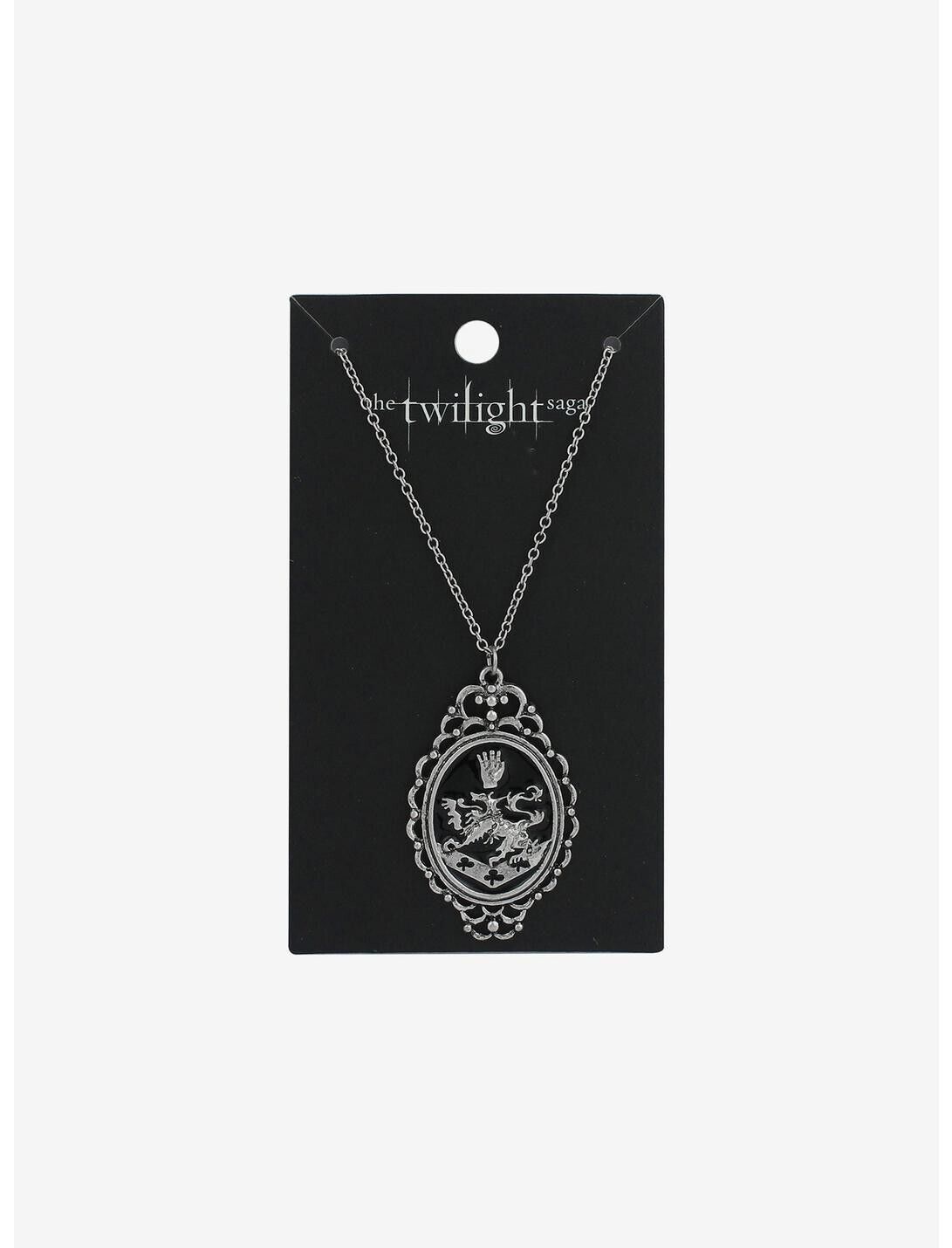 The Twilight Saga Cullen Crest Pendant Chain Ornate frame Necklace New SEALED
