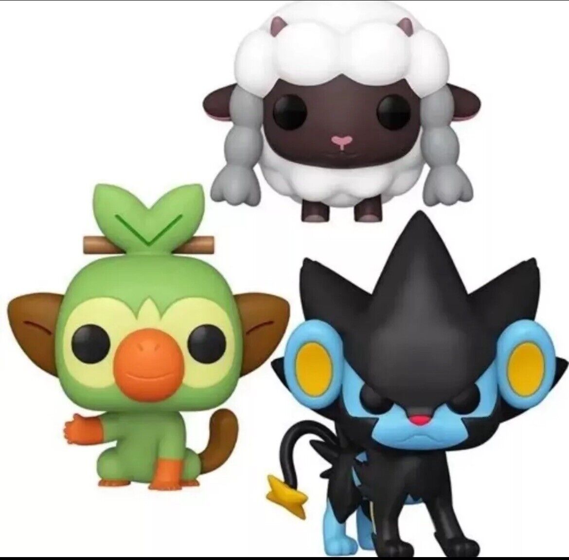 Funko Pop Pokémon Luxray 956 Grookey 957 Wooloo 958 Lot of 3 New in Box