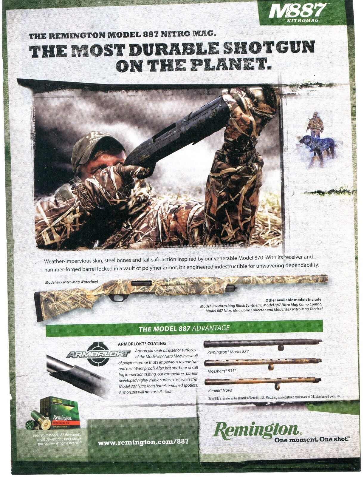 2010 Print Ad of Remington Model 887 Nitromag Shotgun