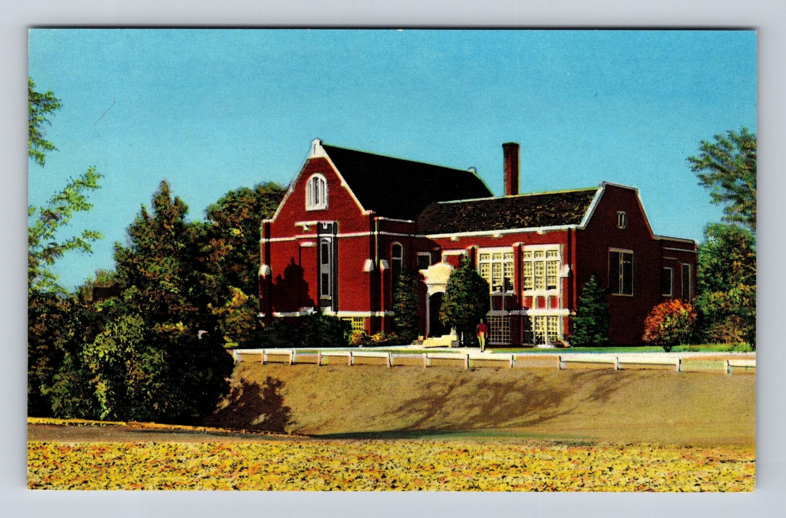 Logan UT-Utah, LDS Institute, Antique, Vintage Souvenir Postcard