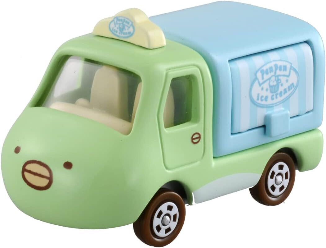 New JAPAN Sumikko Gurashi Tomica Blue Truck Public Bus Mini Car Fun Play Toy