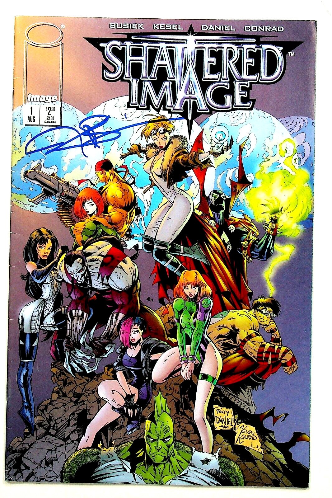 Shattered Image #1 Signed by Kurt Busiek Image Comics
