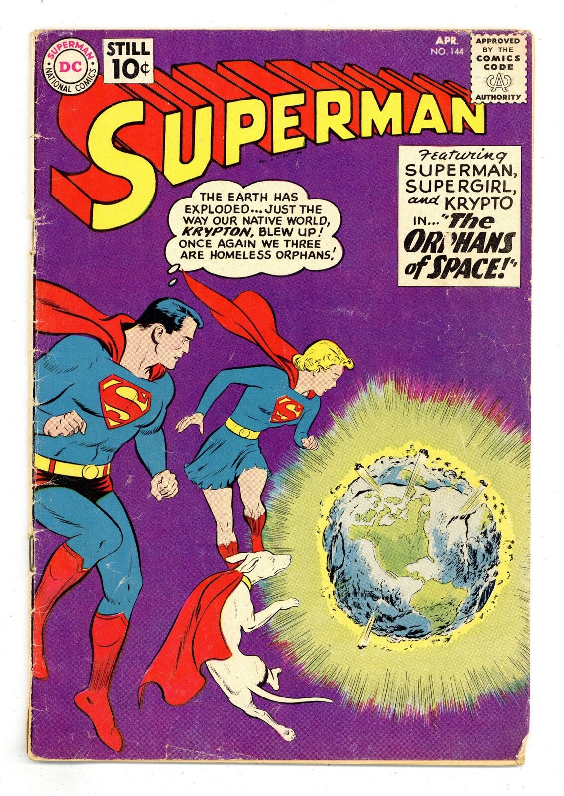 Superman #144 GD 2.0 1961