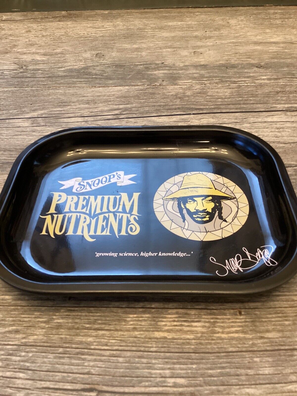 Snoop Dogg Premium Nutrients Limited Edition Tableware Metal Black Rolling Tray
