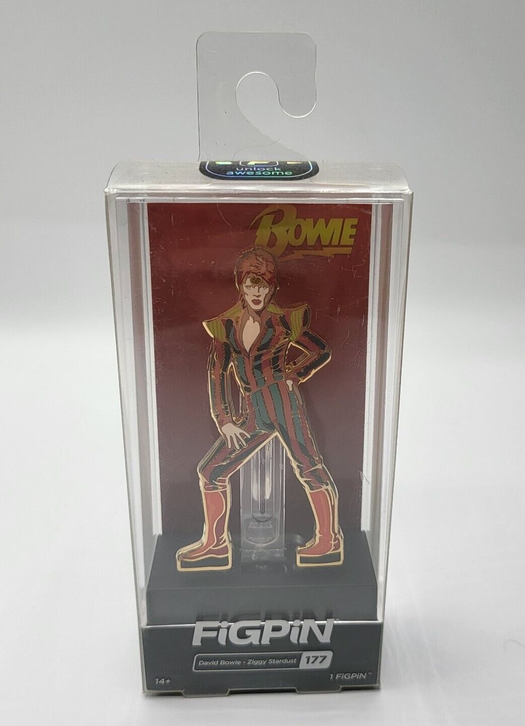 FiGPiN #177 David Bowie Ziggy StarDust Colorful Collectible Enamel Pin NEW
