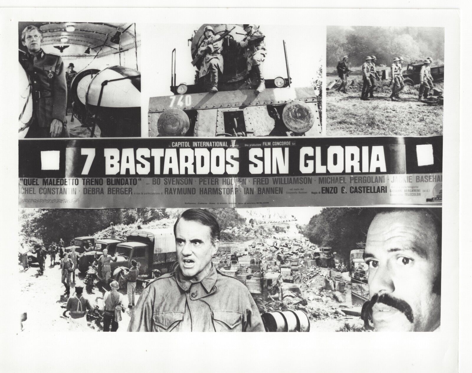 Inglorious Bastards~7 Bastardos Sin Gloria~Bo Svenson Ian Bannen~Press Photo~WW2