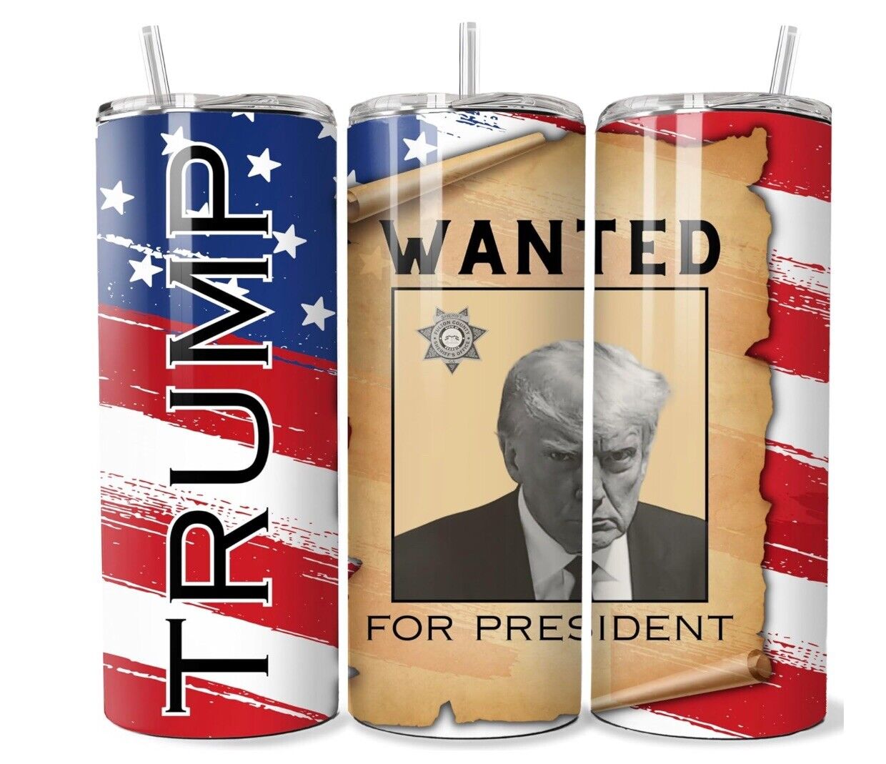 Trump President Tumbler 20 oz Stainless Steel MAGA Republican Mug Dad Election