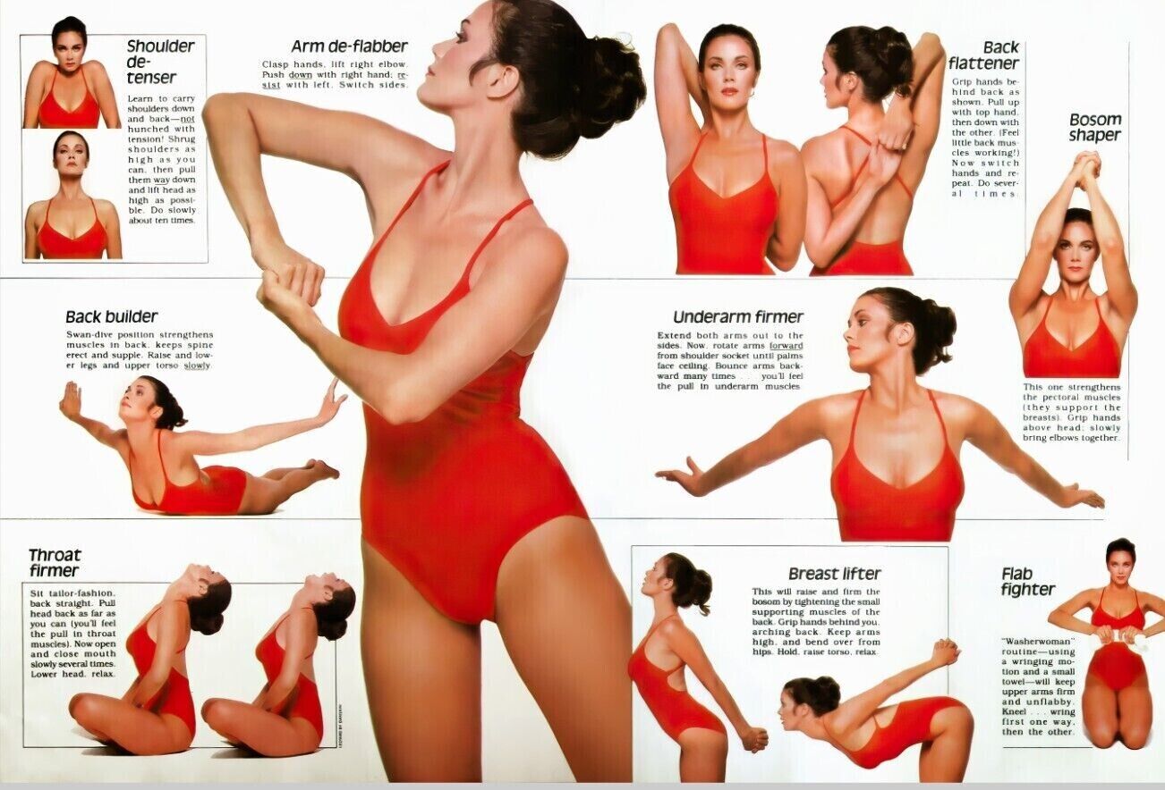 Lynda Carter Exercise Guide Prints Various Sizes