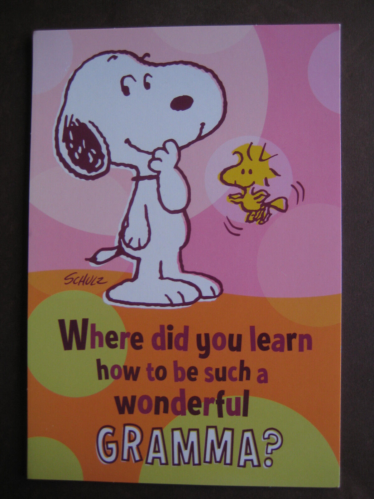 UNUSED vintage greeting card Peanuts MOTHER\'S DAY To Grandma A Wonderful Gramma
