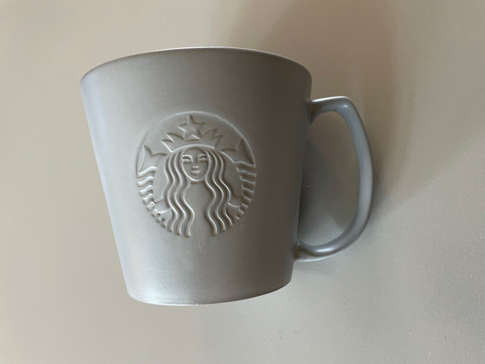 Starbucks 2021 Matte Grey Embossed Venti 20oz Anniversary Ceramic Coffee Mug