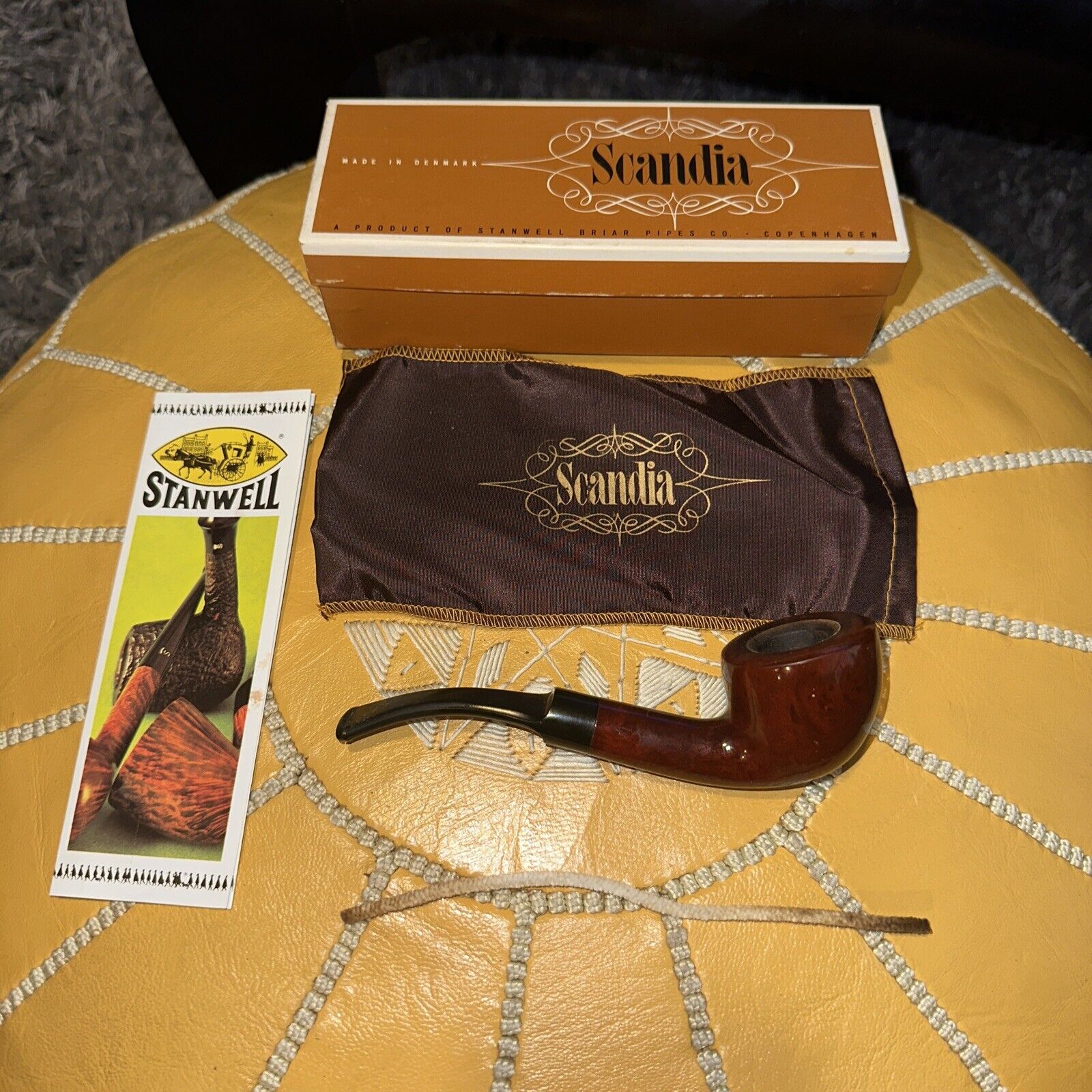 Vintage Scandia Stanwell Briar Pipes #770 Ole Smuggler Tobacco Pipe Denmark