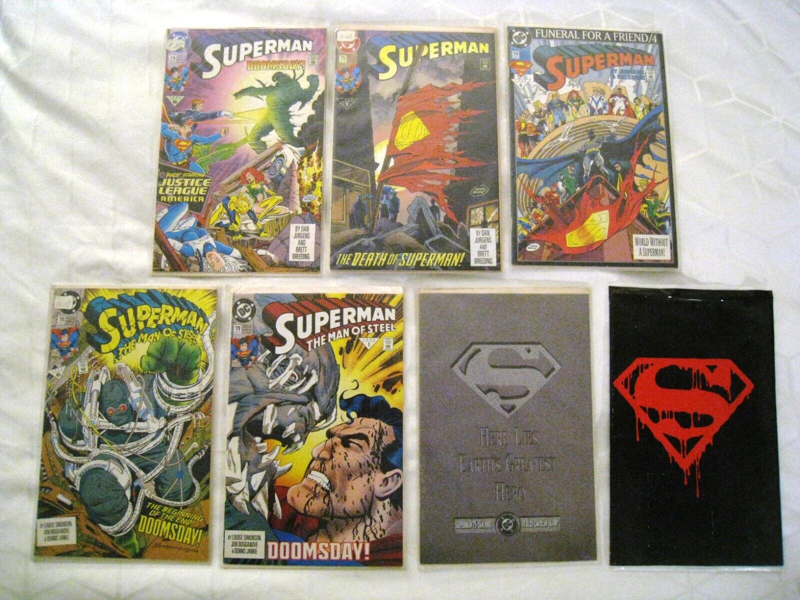 DC Comics - Death Of Superman Plus Doomsday Cameos - VF/NM -Comic Book Lot Of 6