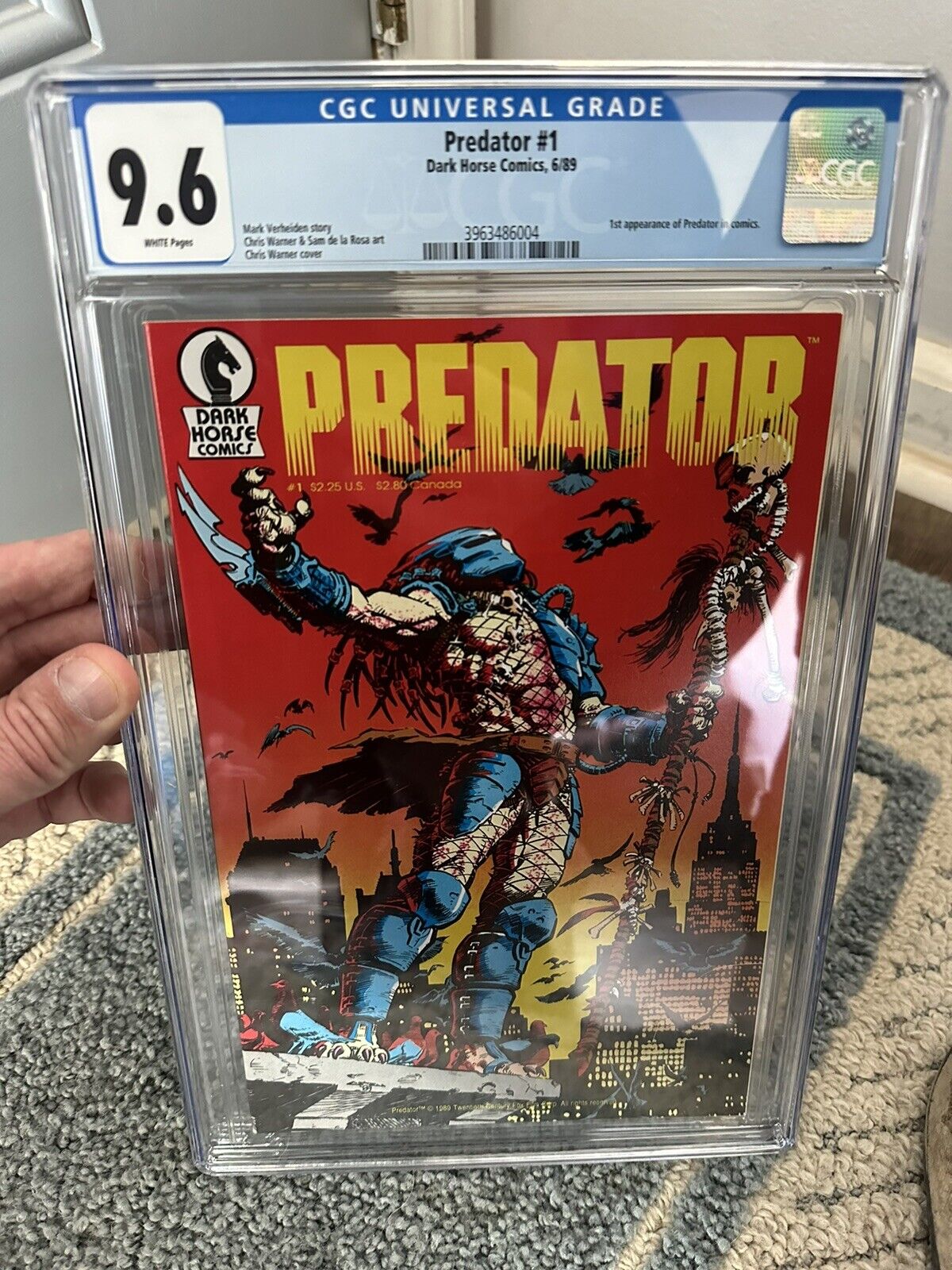 Predator #1 Key 1st Print CGC 9.6 First app Predator Dark Horse comics 1989