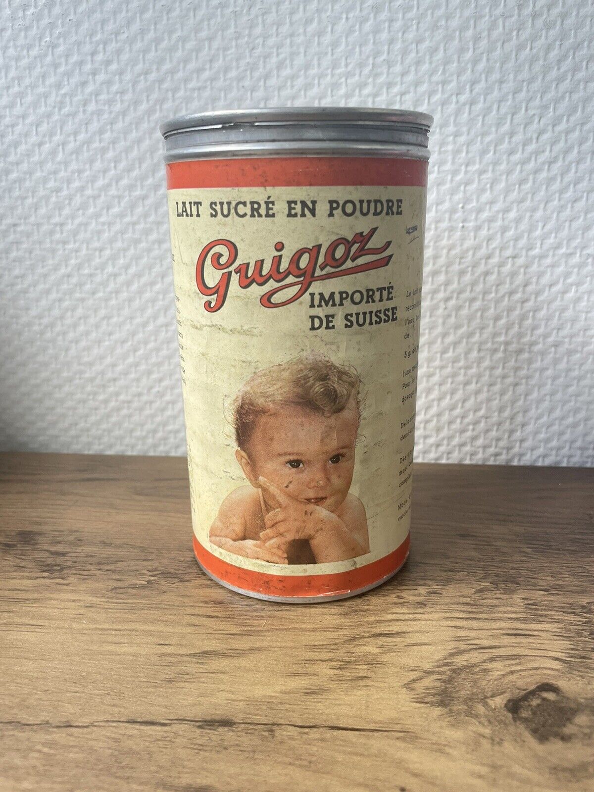 Antique 1957 Guigoz Milk Box