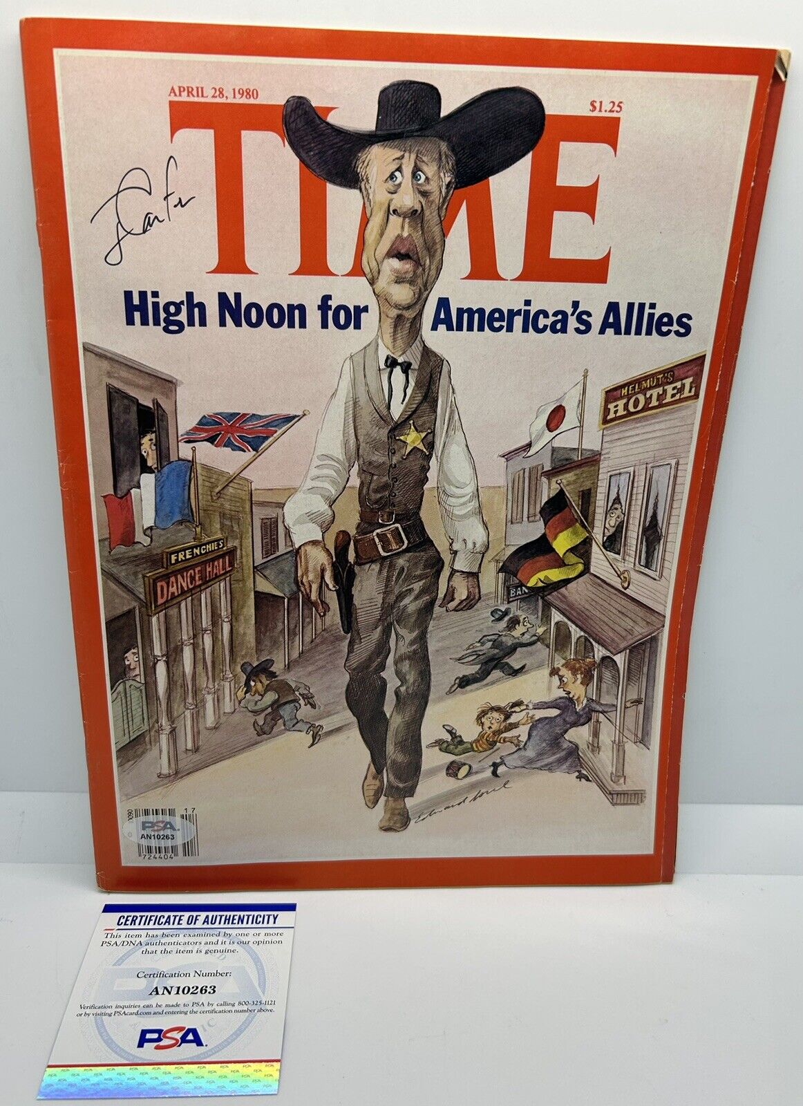 Jimmy Carter Signed 1980 Time Magazine Full Issue No Label POTUS PSA/DNA COA