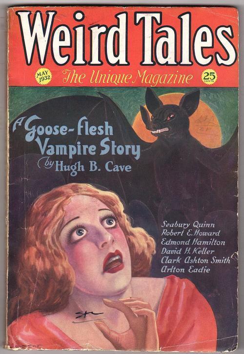 Weird Tales May 1932 RE Howard; 1st Weird Tales by Hugh B. Cave - Pulp