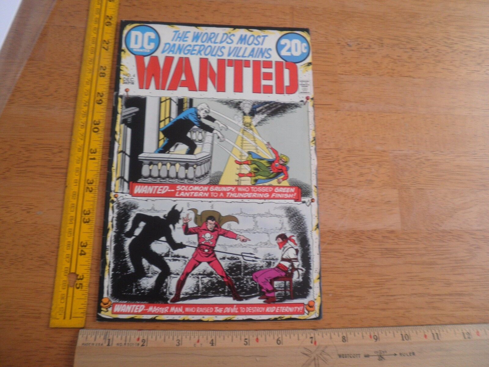 DC Wanted The World\'s Most Dangerous Villains 4 comic 1970\'s F/VF Green Lantern