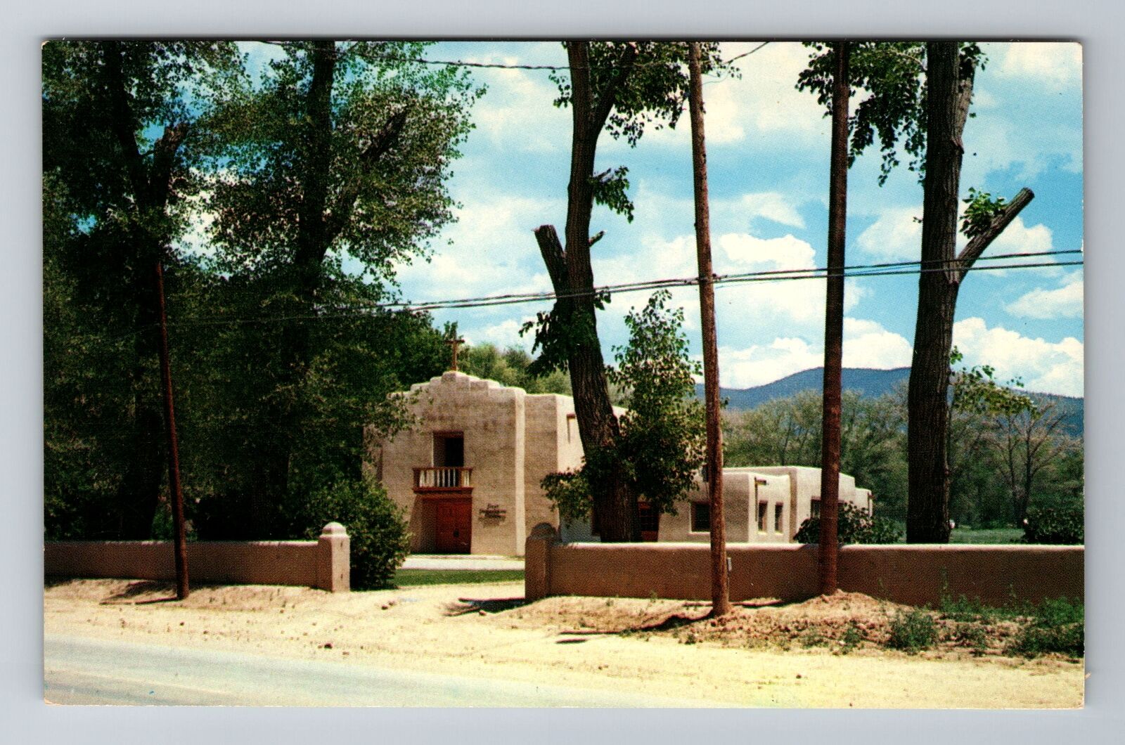 Taos NM-New Mexico, First Presbyterian Church, Religion, Vintage Postcard