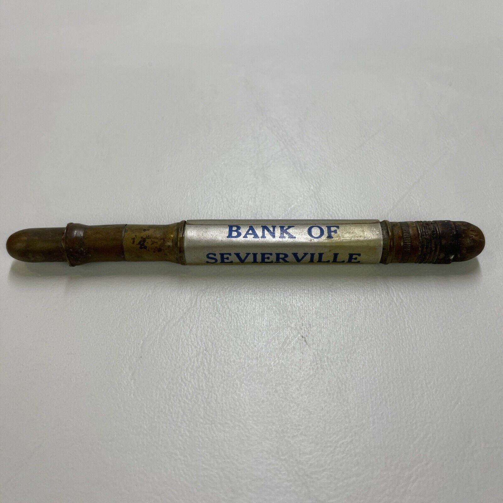 Vintage Advertising Bullet Pencil Bank of Sevierville Tennessee 